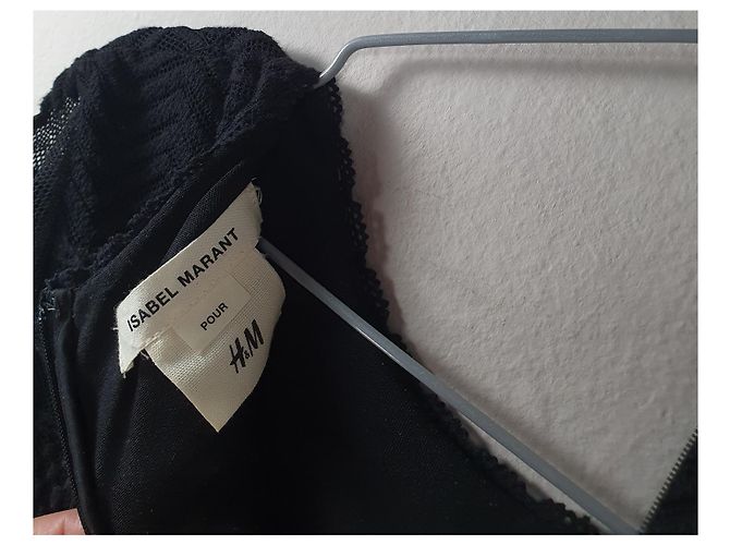 Vestido de encaje negro Isabel Marant Pour H&M - vista 4