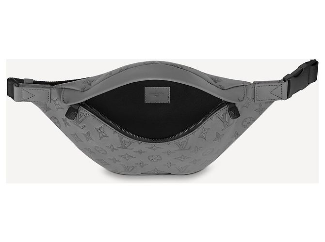 Louis Vuitton Sac banane LV cuir gris - vue 4