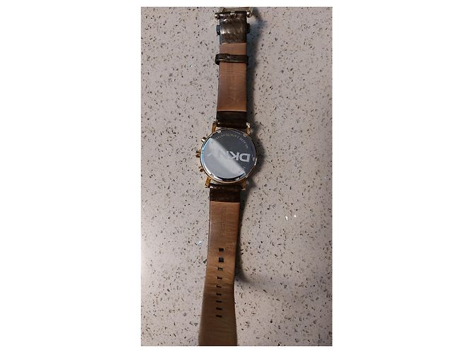 Dkny Uhr braunes Leder Golden - Ansicht 3