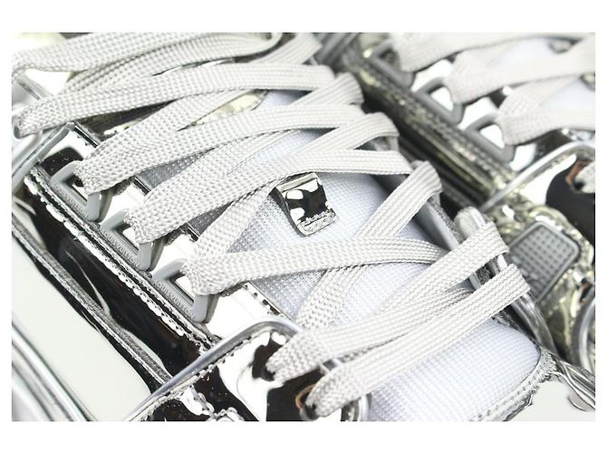 Louis Vuitton men's 10 US Virgil Abloh Silver Mirror Sneaker - view 3