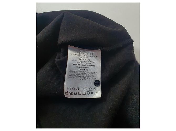 Suéter Moncler Preto de Mohair e Lã - vista 13