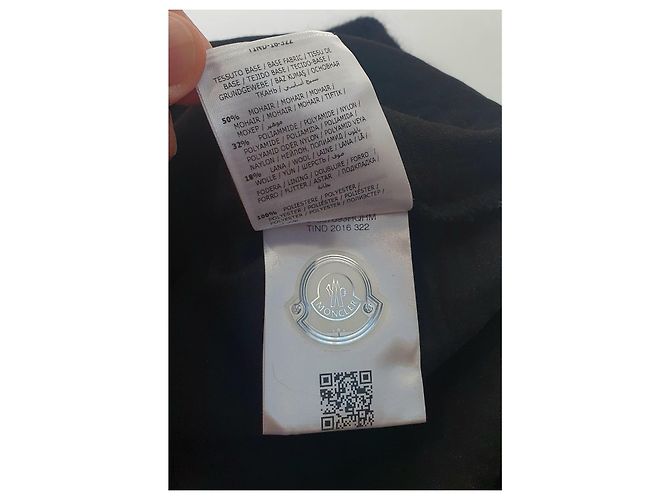 Suéter Moncler Preto de Mohair e Lã - vista 14