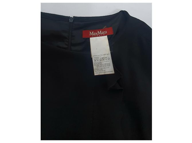 Max Mara Studio Kleid aus schwarzer Wolle - Ansicht 4