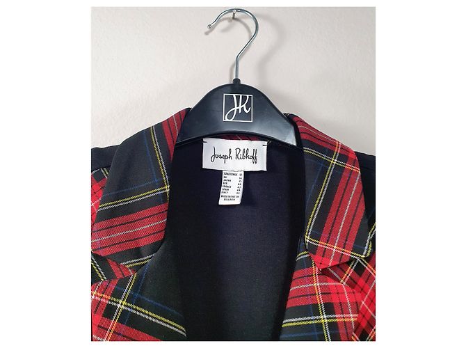 Joseph Ribkoff Blazer Black Tartan Multiple colors - view 6