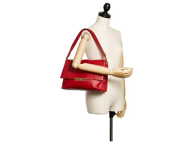 Céline Borsa a tracolla in pelle Celine Red Blade - vista 10