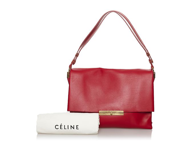 Céline Borsa a tracolla in pelle Celine Red Blade - vista 11