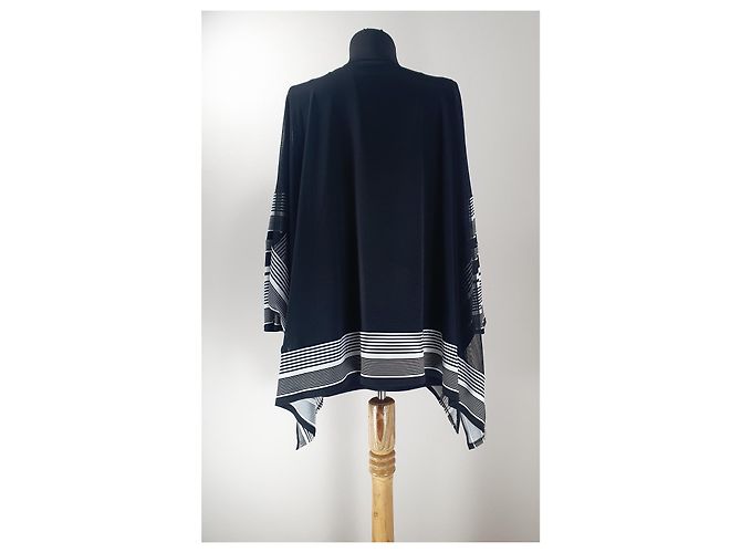 Joseph Ribkoff Blusa Estilo Poncho Negra Negro - vista 5