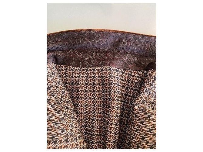 Etro dark brown wool jacket - view 10
