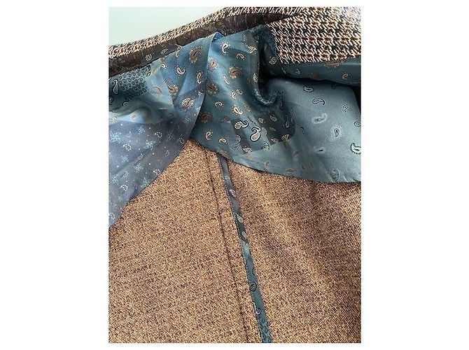 Etro dark brown wool jacket - view 12