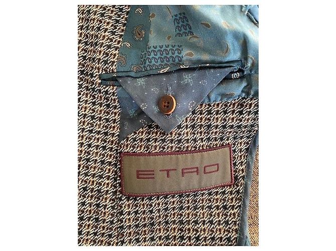 Etro dark brown wool jacket - view 2