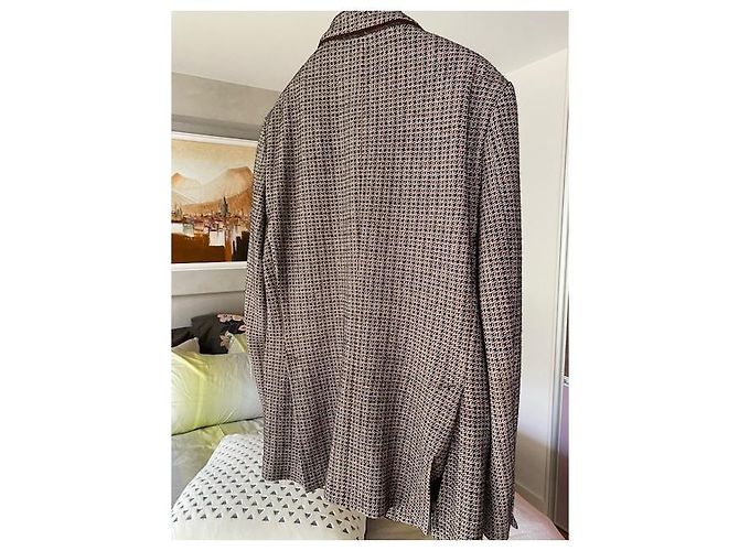 Etro dark brown wool jacket - view 3
