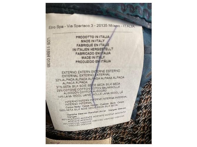 Etro dark brown wool jacket - view 9
