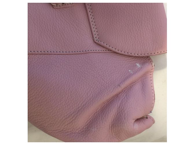 Borsa a tracolla Tod's grande rosa con patta e chiusura magnetica - vista 11