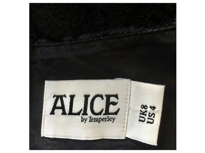 Alice by Temperley Macacão de renda com zíper exposto Preto - vista 3