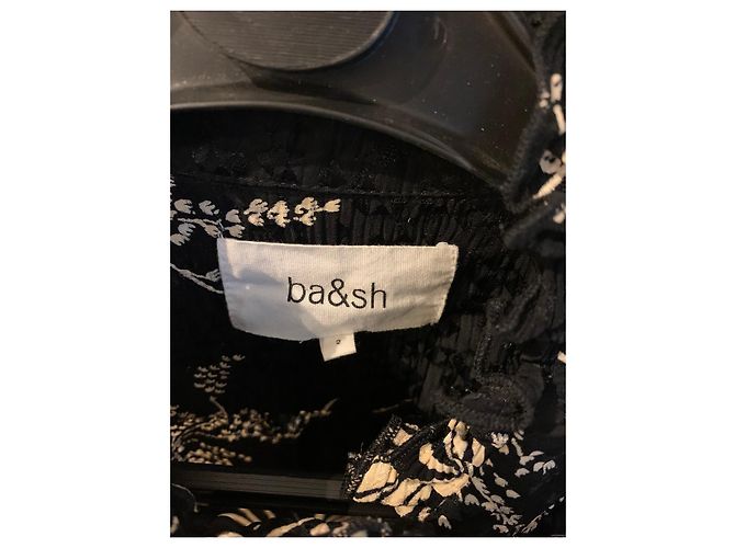 Camicia Ba&Sh Lady Shirt Nera in Viscosa Nero - vista 10
