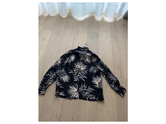 Camicia Ba&Sh Lady Shirt Nera in Viscosa Nero - vista 7