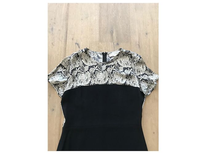 Stella Mc Cartney Abito Stella McCartney Perfecto Blu Notte Seta e Viscosa Nero - vista 2