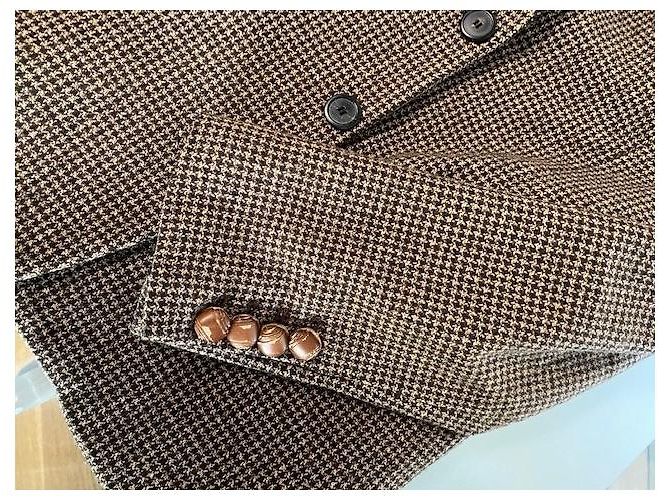 Golden Goose Deluxe Brand Brown houndstooth jacket Dark brown - view 12