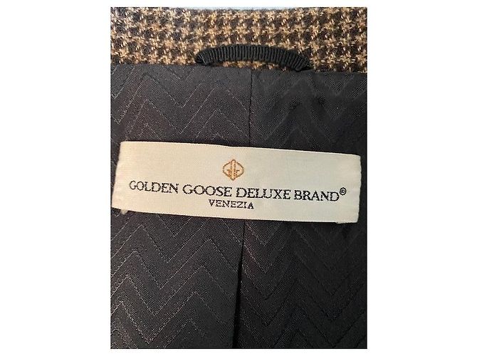Golden Goose Deluxe Brand Brown houndstooth jacket Dark brown - view 4