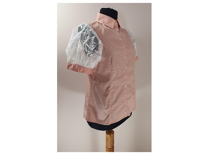 Camicia Anne Fontaine Rosa in Cotone e Viscosa - vista 2