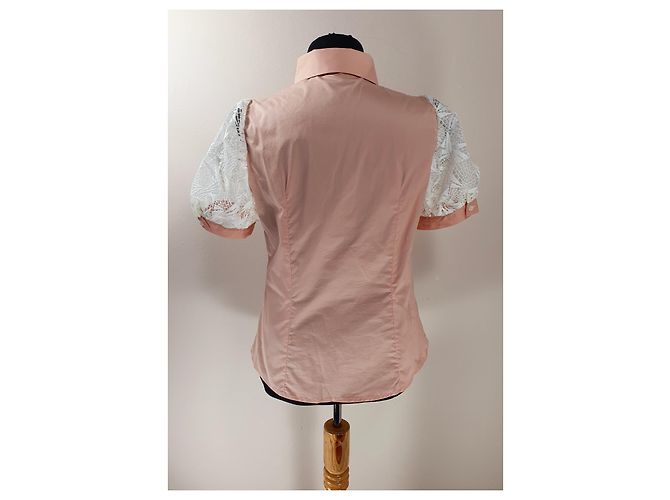 Camicia Anne Fontaine Rosa in Cotone e Viscosa - vista 3