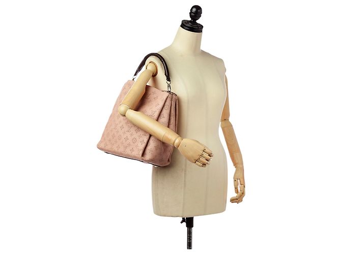 Louis Vuitton Mahina Babylone rosa PM Nero - vista 6
