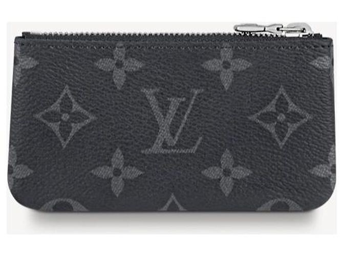 Louis Vuitton Keypouch Monogram Eclipse Reverse Grau Leder - Ansicht 3