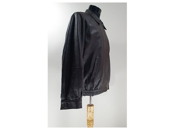 Salvatore Ferragamo Lederjacke Braun - Ansicht 3