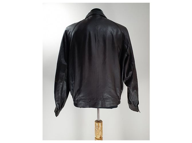 Salvatore Ferragamo Lederjacke Braun - Ansicht 4
