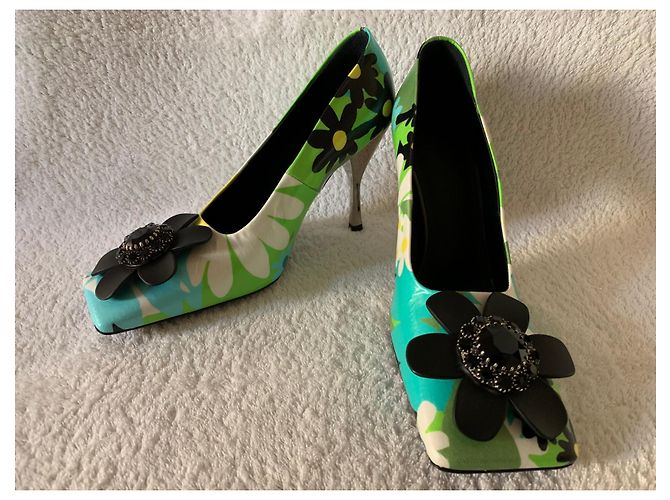 Moncler Pumps mit Blumenmuster Leder 39 Mehrfarben - Ansicht 10
