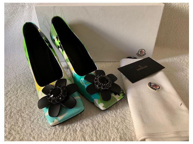 Moncler Pumps mit Blumenmuster Leder 39 Mehrfarben - Ansicht 11