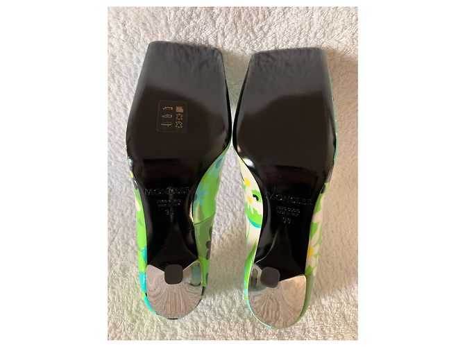 Moncler Pumps mit Blumenmuster Leder 39 Mehrfarben - Ansicht 7