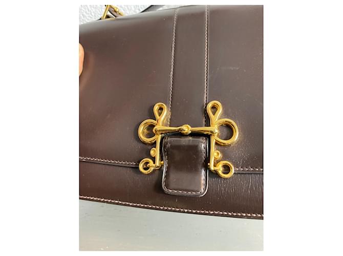Hermès Borsa Sologne Box Marrone scuro - vista 4