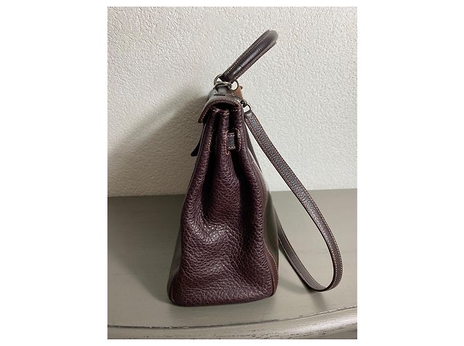 Hermès Borsa Kelly Amazonia Buffalo Skipper Marrone scuro - vista 3