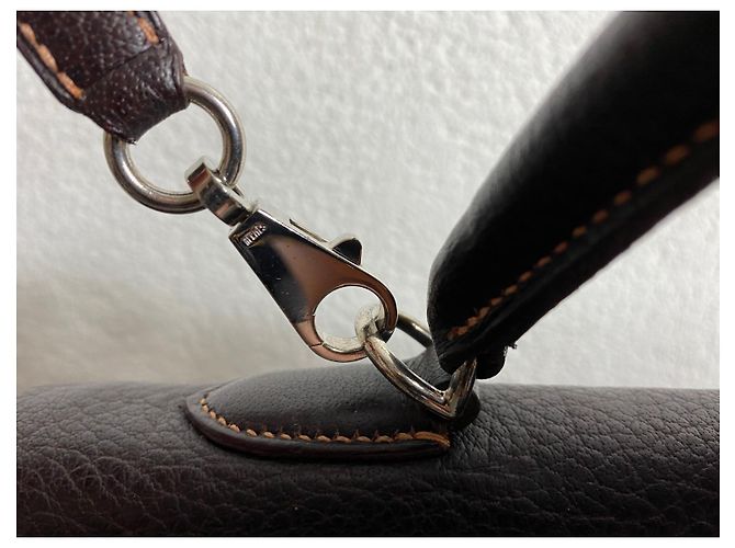 Hermès Borsa Kelly Amazonia Buffalo Skipper Marrone scuro - vista 5