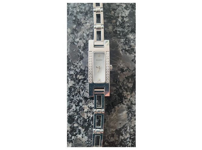 Gucci 3900L Edelstahl 26 Diamantarmband Silber Hardware - Ansicht 5