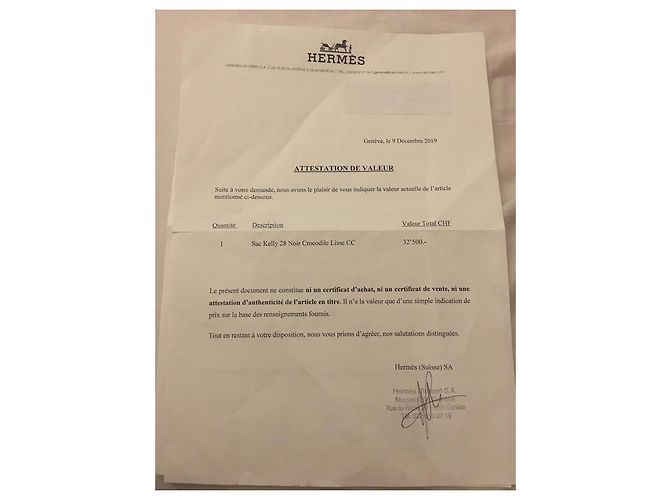 Hermès Borsa Kelly 28 coccodrillo nero liscio cc - vista 8