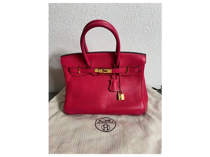 Hermès Borsa HERMES BIRKIN 30 CC vitello Clemence rosa estremo - vista 2