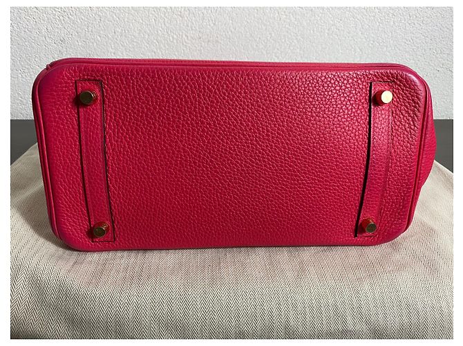 Hermès Borsa HERMES BIRKIN 30 CC vitello Clemence rosa estremo - vista 3