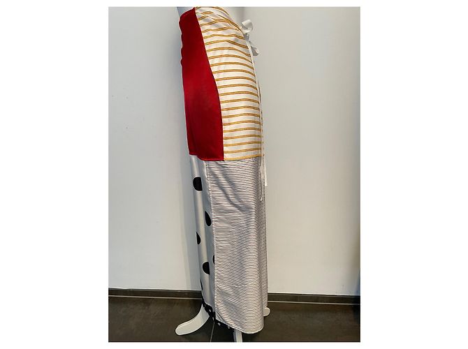 Gonna a busta Mm6 seta cotone viscosa multicolore - vista 5