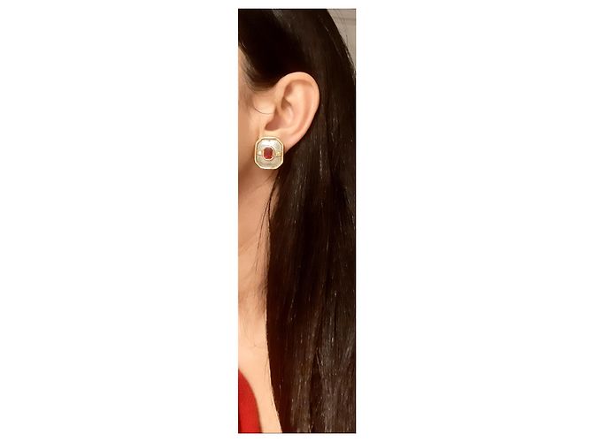 Orecchini Carven Timeless in Metallo Oro e Argento - vista 3