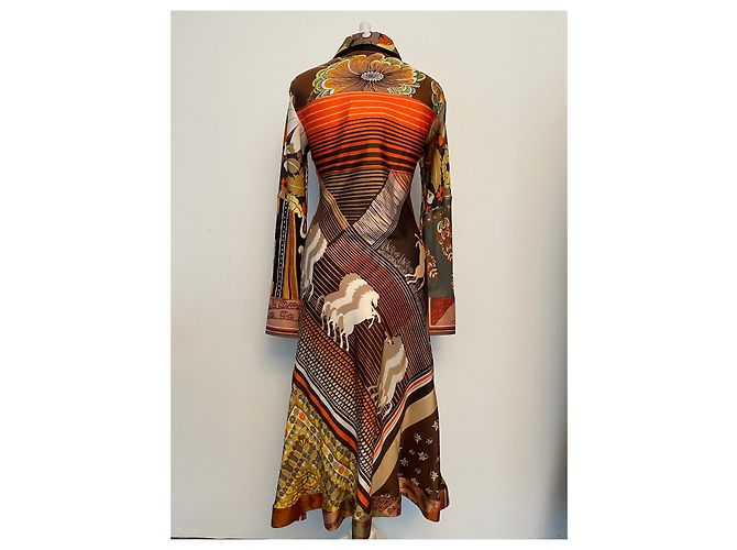 Blusa lunga in seta Chloé Multicolore - vista 3