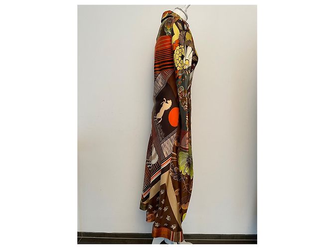 Blusa lunga in seta Chloé Multicolore - vista 4
