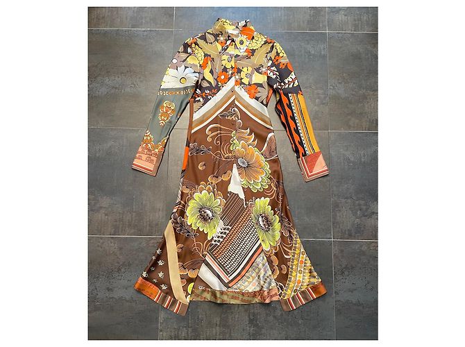 Blusa lunga in seta Chloé Multicolore - vista 5