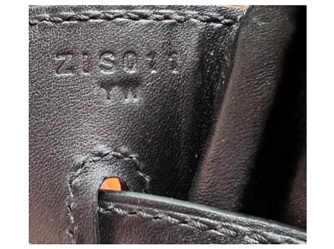 Sac à dépêches Hermès Hermes Haut a Courroies 40 Cargo canvas H/vitello Evercalf nero - vista 18