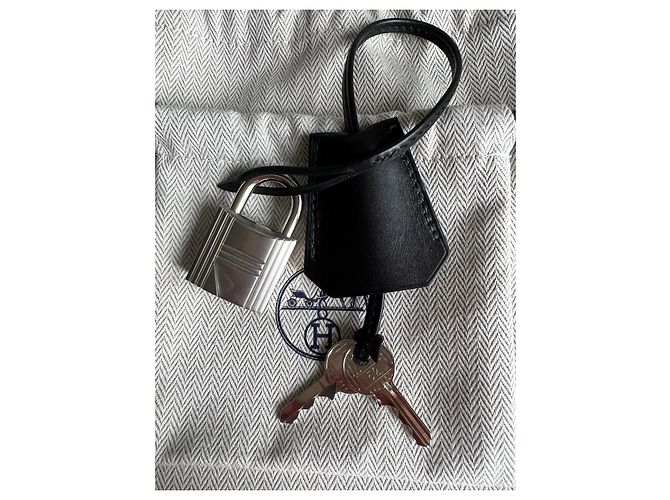 Sac à dépêches Hermès Hermes Haut a Courroies 40 Cargo canvas H/vitello Evercalf nero - vista 6