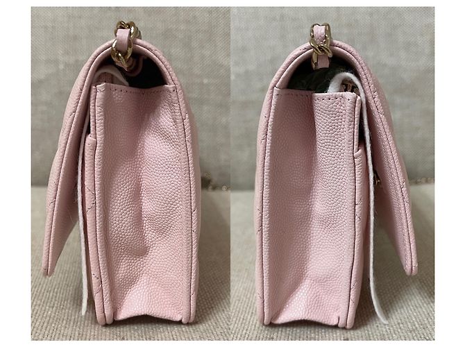 Chanel Hellrosa Caviar Classic Quilted Wallet on Chain Pink - Ansicht 4