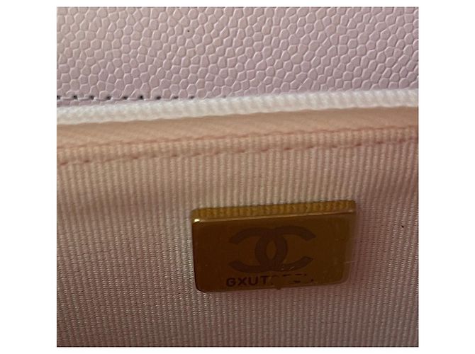 Chanel Hellrosa Caviar Classic Quilted Wallet on Chain Pink - Ansicht 8