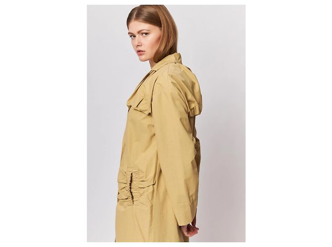 Gabardina Dylan Rejina Pyo Verde Oliva Algodón - vista 4