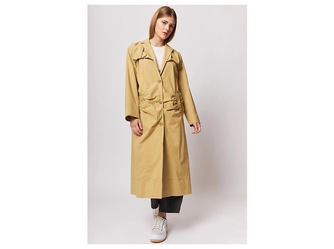 Gabardina Dylan Rejina Pyo Verde Oliva Algodón - vista 5